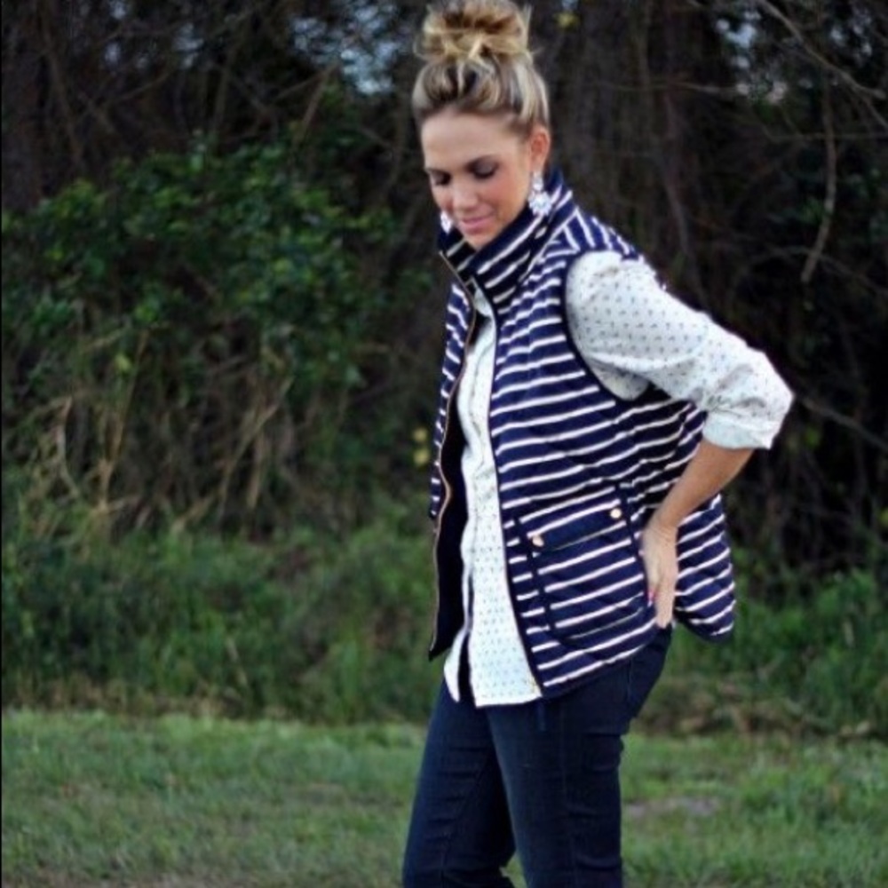 J. Crew striped vest 🌷